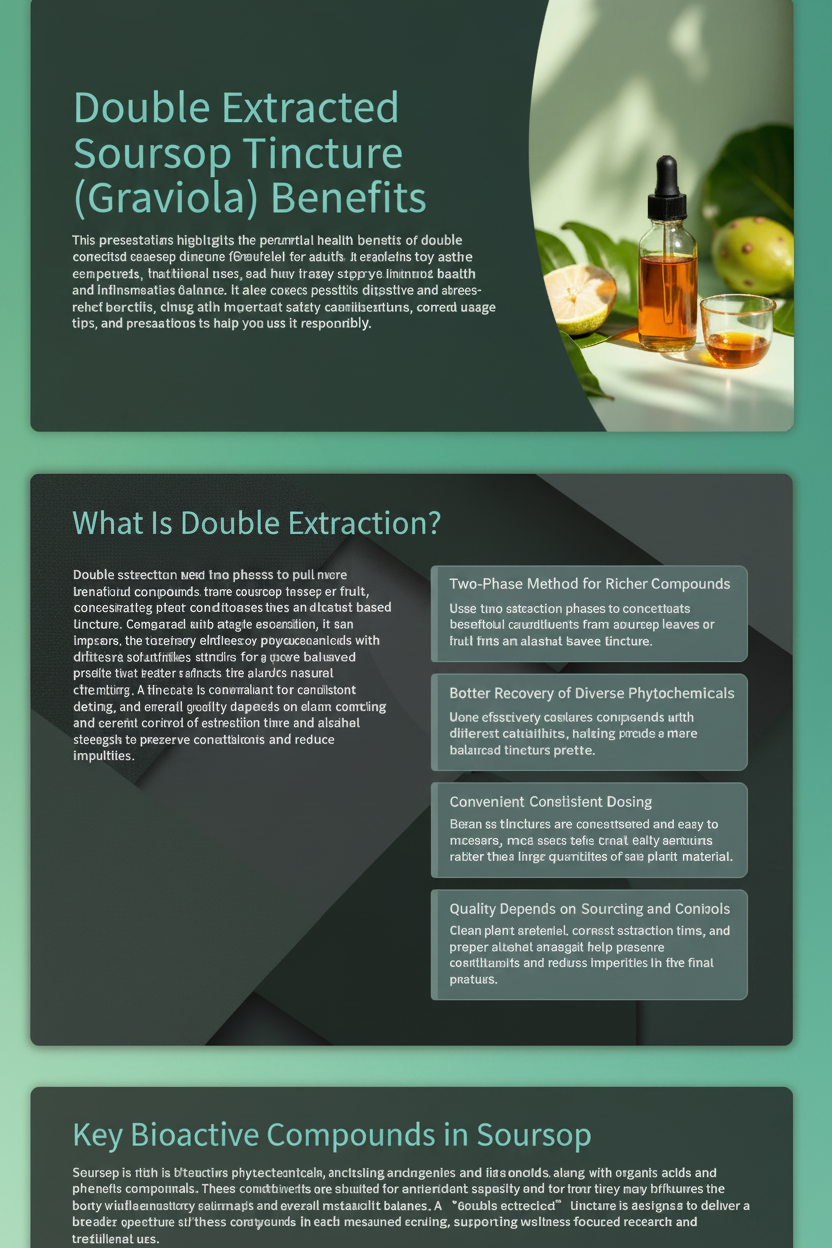 Soursop Tincture Double Extracted + Lemongrass