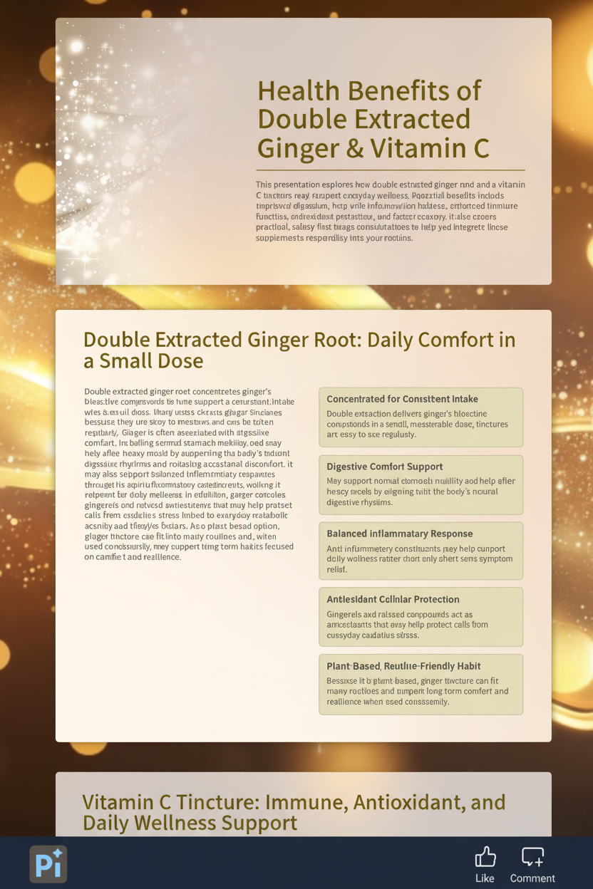 Double Extracted Ginger Root & Vitamin C