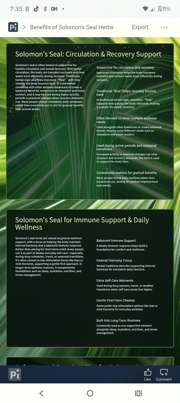 Solomon 's Seal Tincture