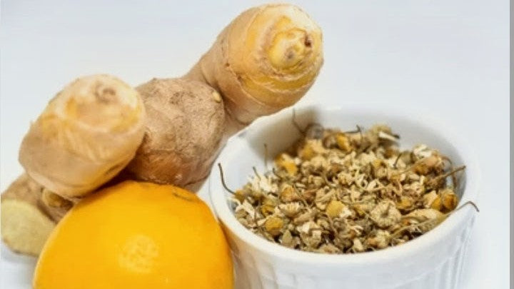 Chamomile+ Ginger Root + Vitamin C Double Extracted Tincture